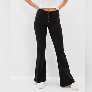 American Eagle next level high waisted flare festival jean 4 long/ tall